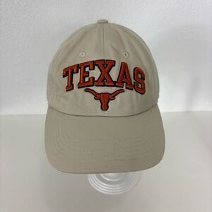 Texas Longhorns Cream with Orange Texas Logo Baseball Hat Adjustable